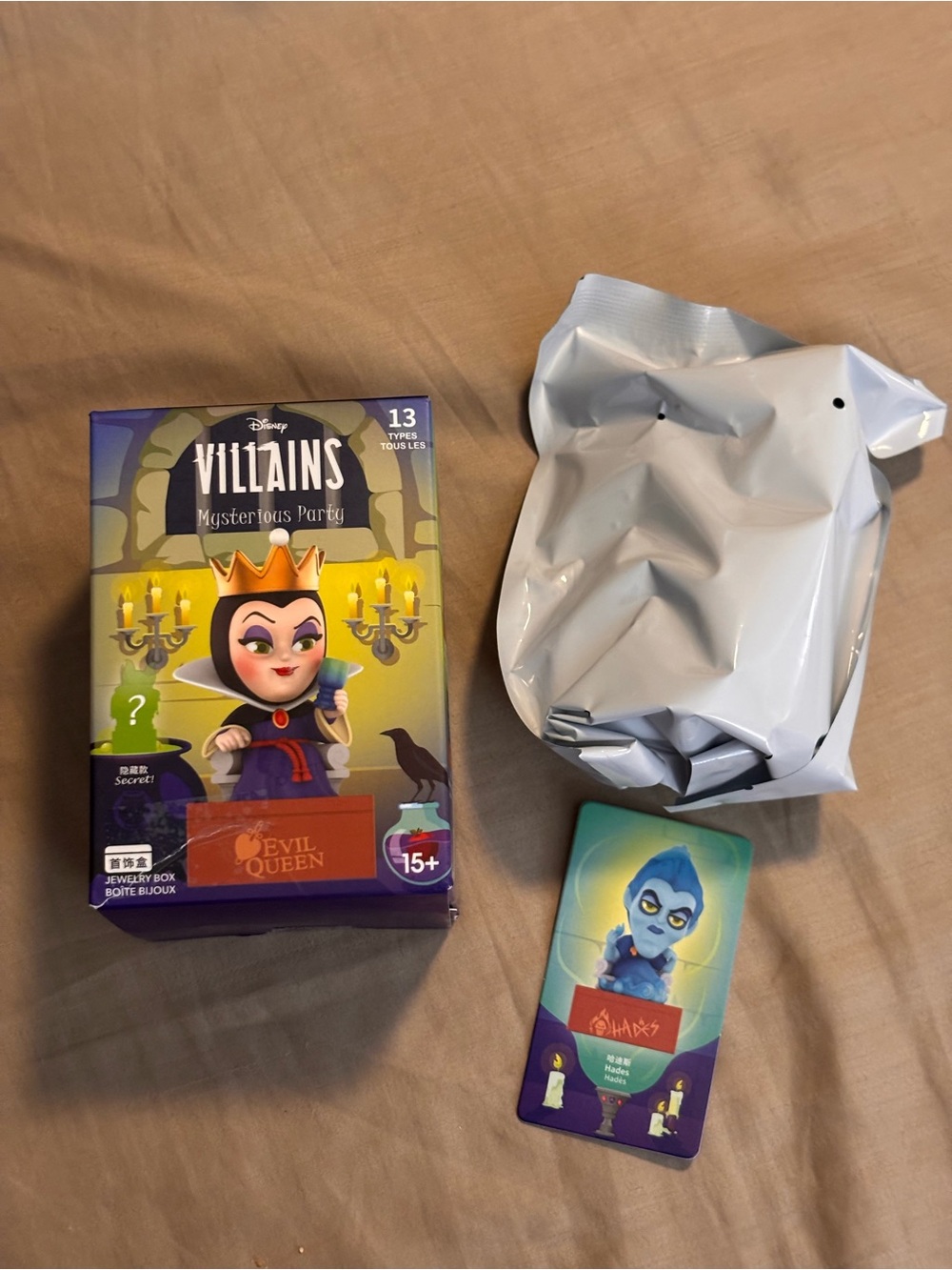Disney Villains Evil Queen Collectible Jewelry Box  Confirmed Blind Box- Hades